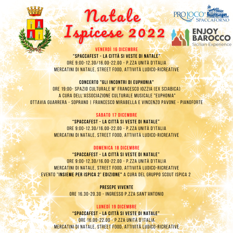 Programma Natale Ispicese 2022